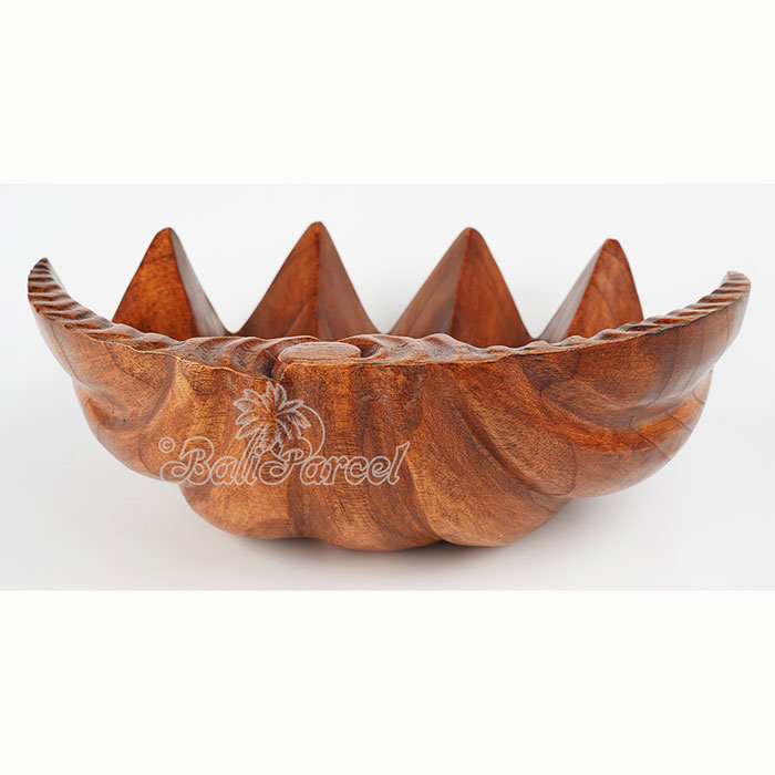 Sea Shell Shape Bowl, Handmade From Hibiscus Wood